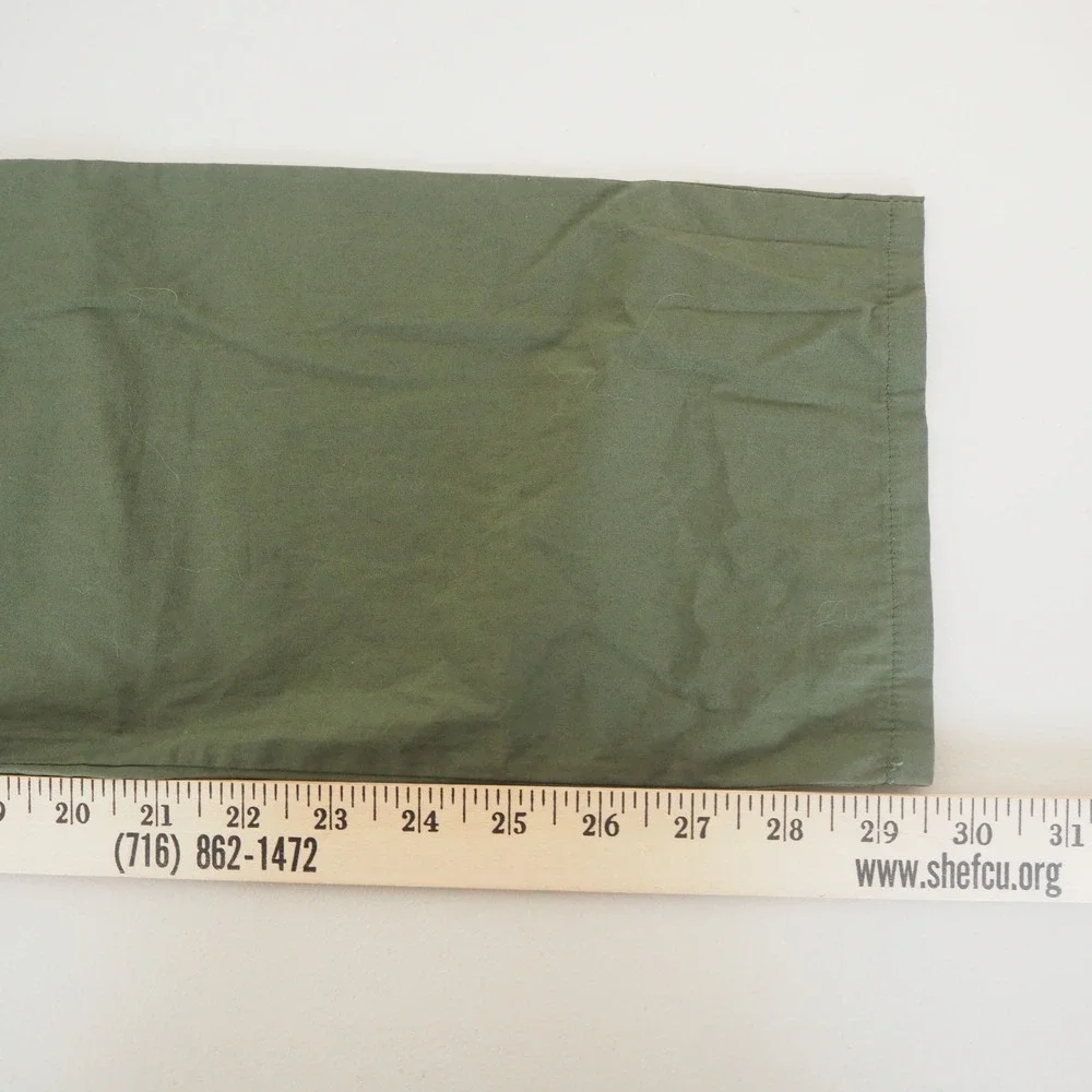 For Days Men's Poplin‎ Pant Size Medium Pull On Organic Cotton Olive Lightweight